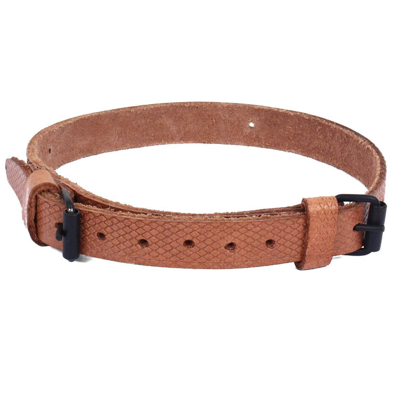 Originele Tsjechisch legerleer Double Buckle utility riem bruin militair surplus