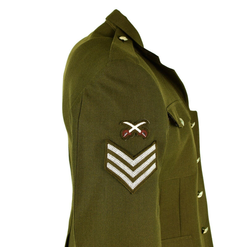 Echte Britse legeruniform Olijf Khaki Formele jas OD Militaire kwestie