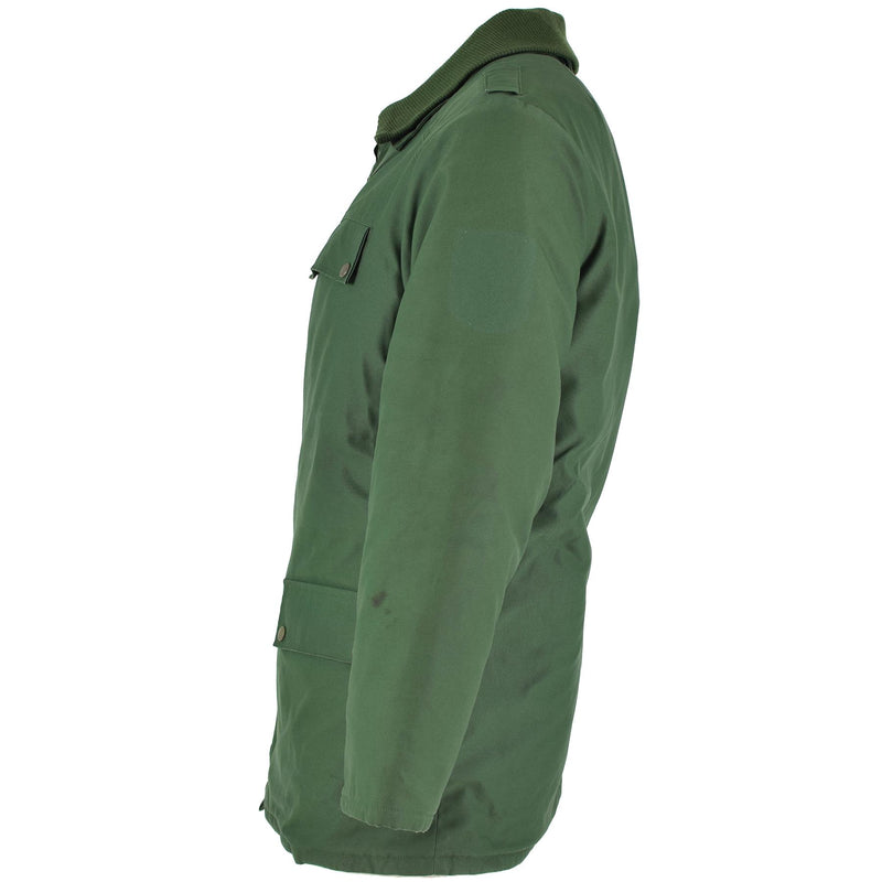 Originele Duitse politieagent Parka Warm Hooded Green Winddichte jas voering