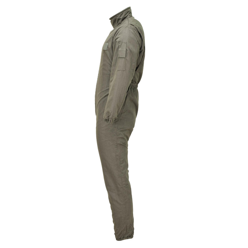 Origineel Franse militaire coverall monteurpak uitgegeven elastische taille olijf