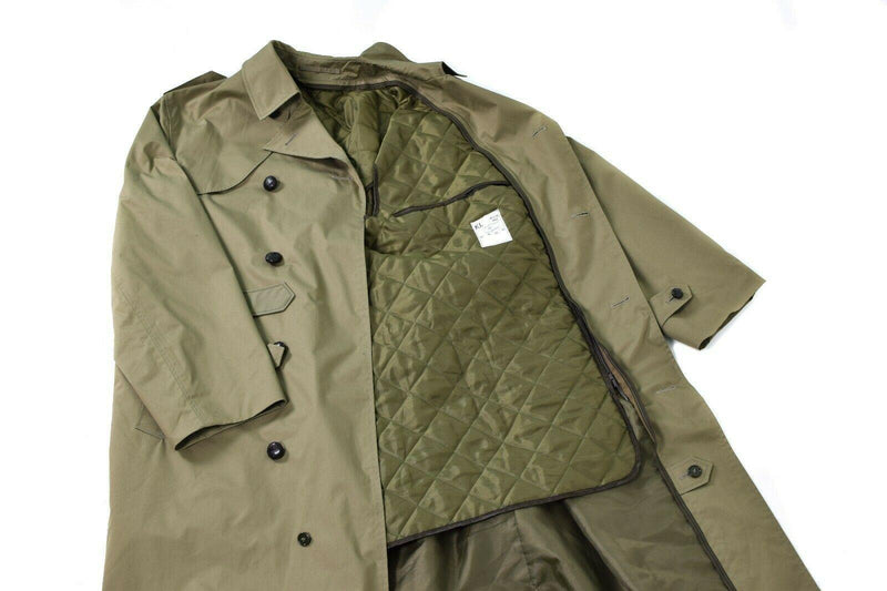 Originele Nederlandse Army Trench Coat Mens Khaki formele officier jas met voering nieuw