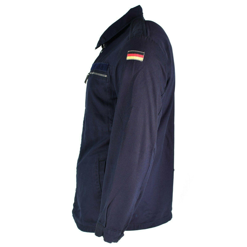 Originele Duitse leger mariniers jas blauw marine dek ritsen brandbestendige aramid