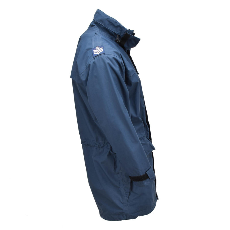 Originele Britse koninklijke luchtmacht regenjas Goretex raf nat weer jas blauw