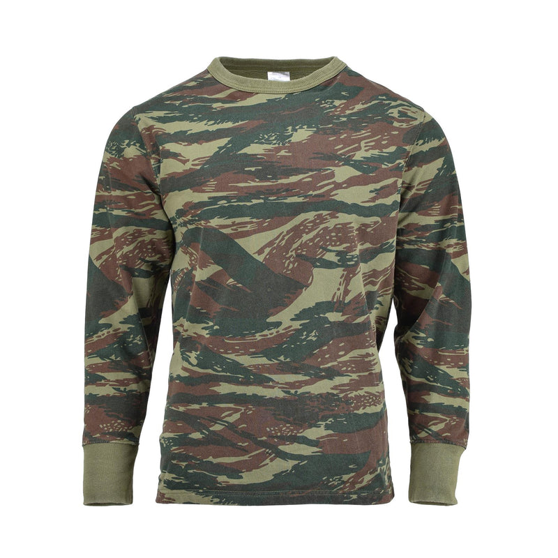 Origineel Grieks leger sweatshirt Griekenland militaire sportkleding shirts hagedis camo