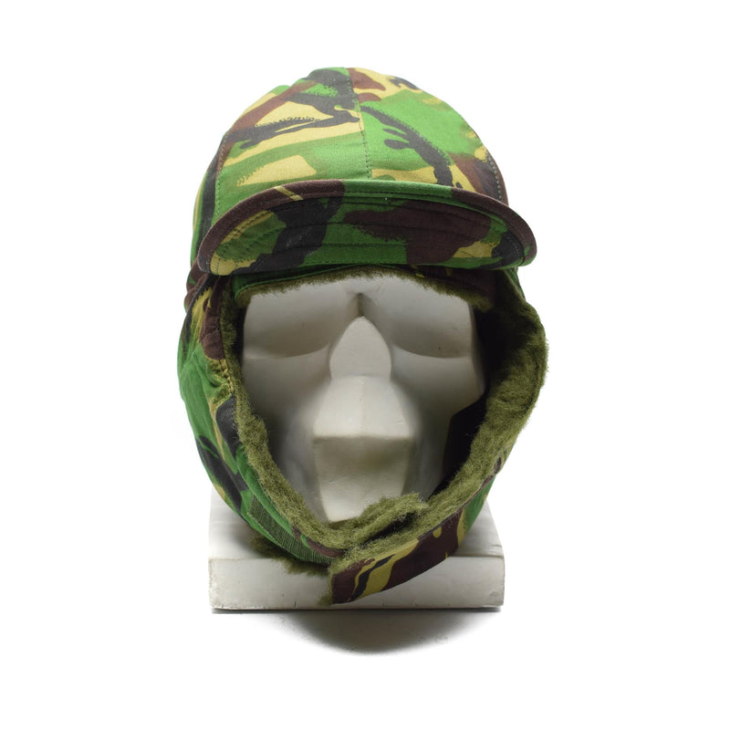 Authentieke Britse legerkrachten Winterhoed vouwen oren DPM Woodland camouflage