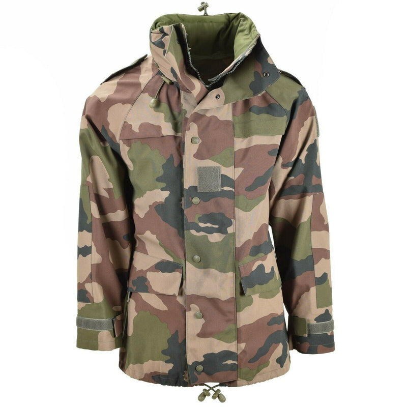 Echt Frans leger waterdichte trilaminaatjack cce camo camo hooded regenparka nieuw