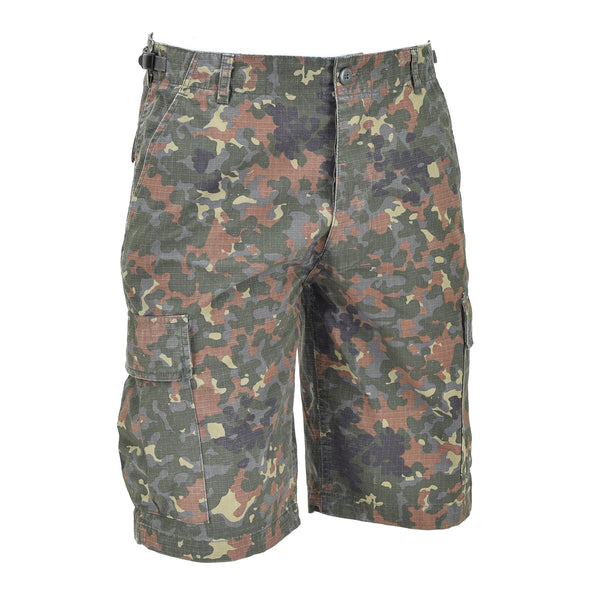 MIL-TEC merk Amerikaanse militaire stijl voorgesproken Flecktarn Camo Ripstop Field Shorts