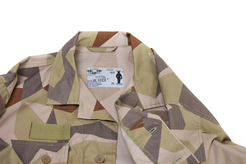 Echt Zweeds leger M90 Jacket Desert Camo Field Troops Lichtgewicht shirt nieuw