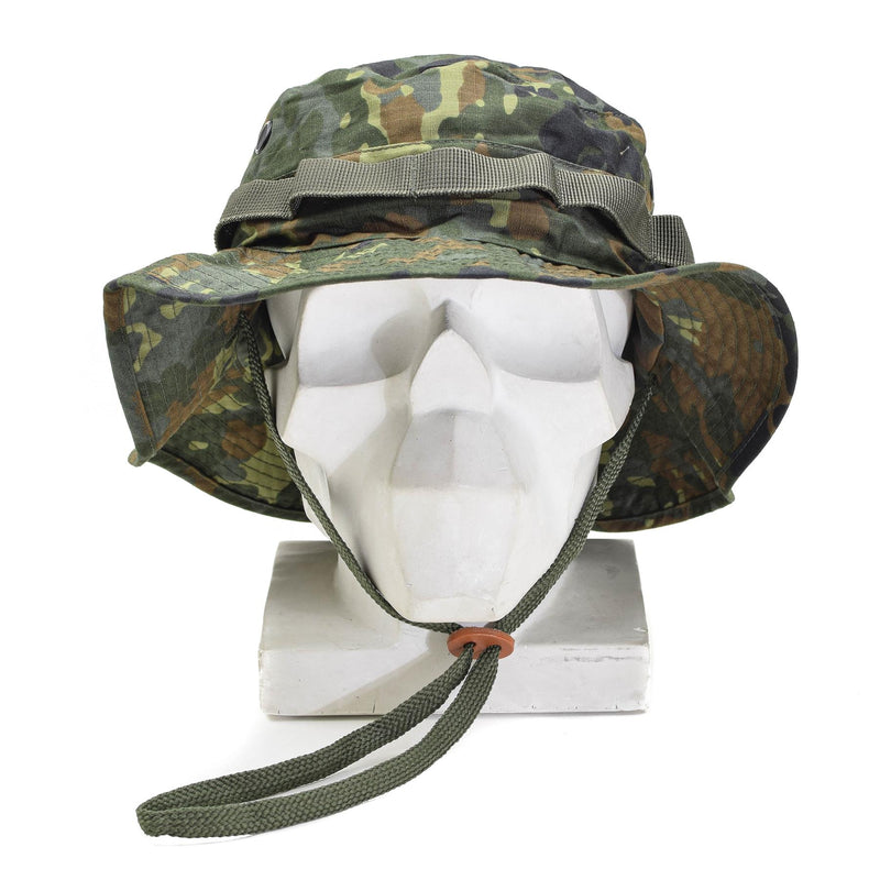 Mil-Tec merk militaire stijl ripstop boonie hat lichtgewicht flecktarn leger cap