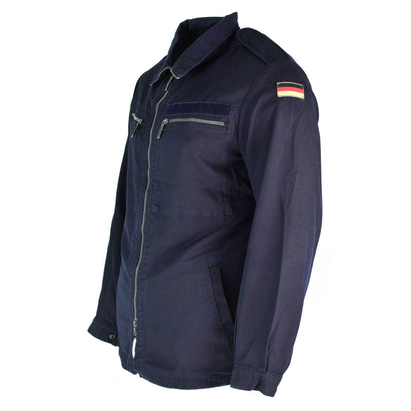 Originele Duitse leger mariniers jas blauw marine dek ritsen brandbestendige aramid