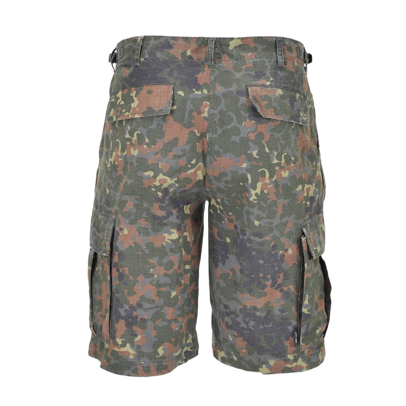 MIL-TEC merk Amerikaanse militaire stijl voorgesproken Flecktarn Camo Ripstop Field Shorts