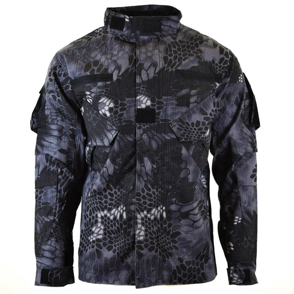 Merk leger militaire stijl gevechtsjack missie slang zwart camouflage uniform