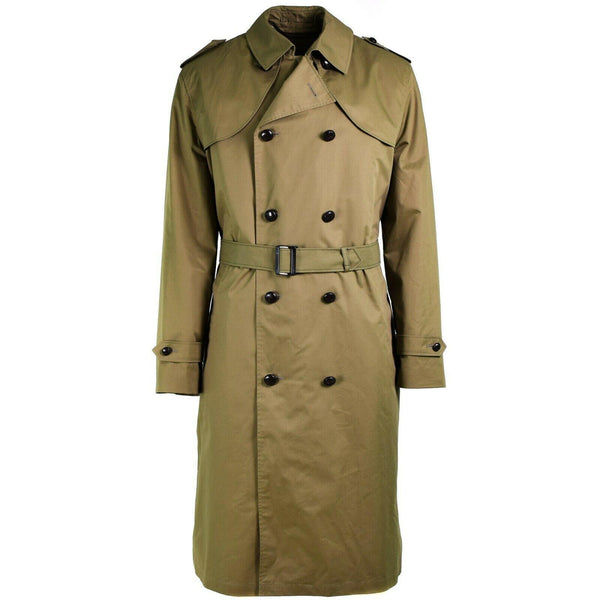 Originele Nederlandse Army Trench Coat Mens Khaki formele officier jas met voering nieuw