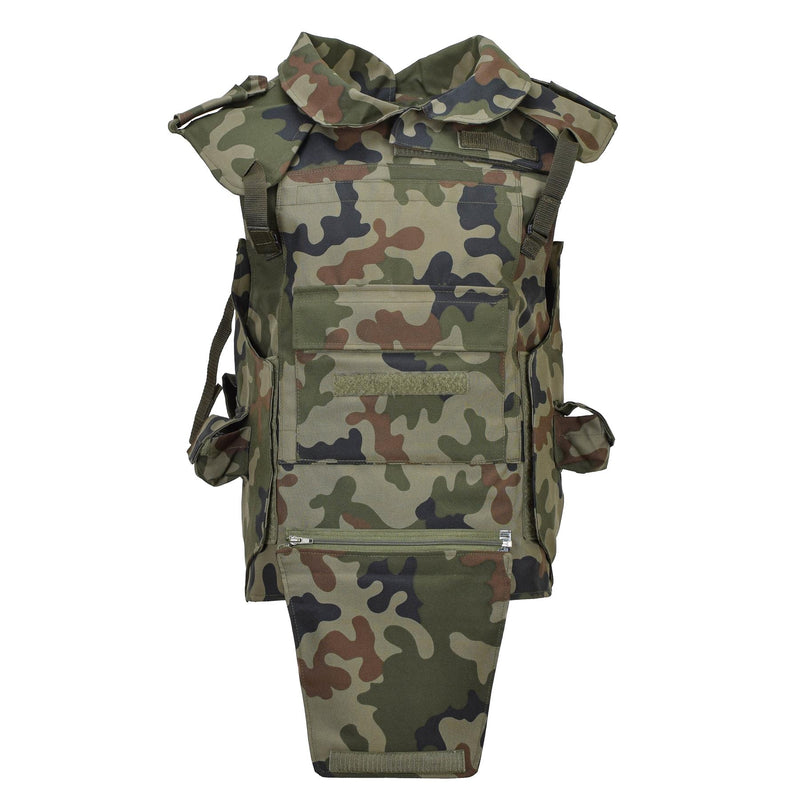 Originele Poolse militaire tactische vestplaat Carrier Woodland Camouflage