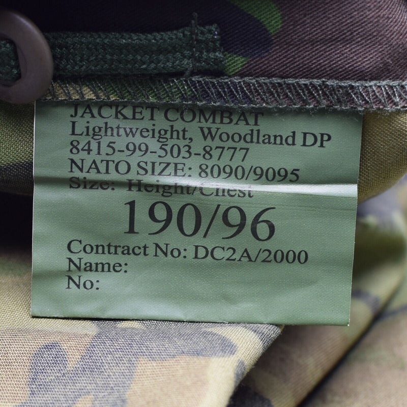 Origineel Brits leger militair gevecht dpm veldjack shirt 95 lichtgewicht nieuw