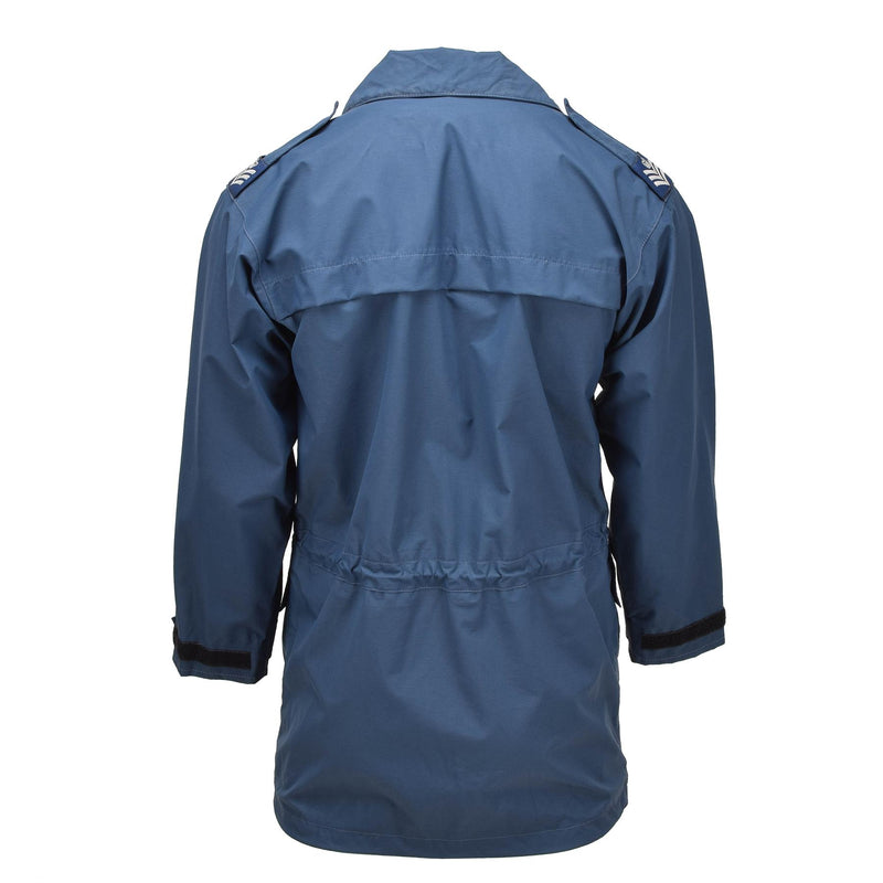 Originele Britse koninklijke luchtmacht regenjas Goretex raf nat weer jas blauw