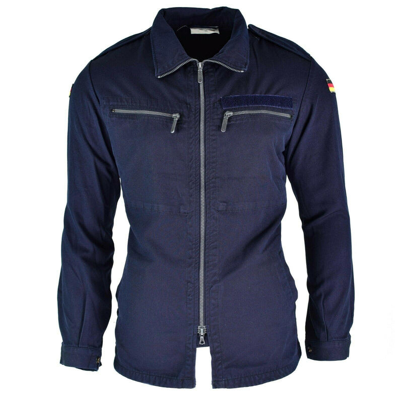 Originele Duitse leger mariniers jas blauw marine dek ritsen brandbestendige aramid