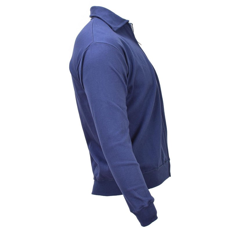 Originele Italiaanse luchtmacht militair blauw sportjack volledige zip sportkleding nieuw