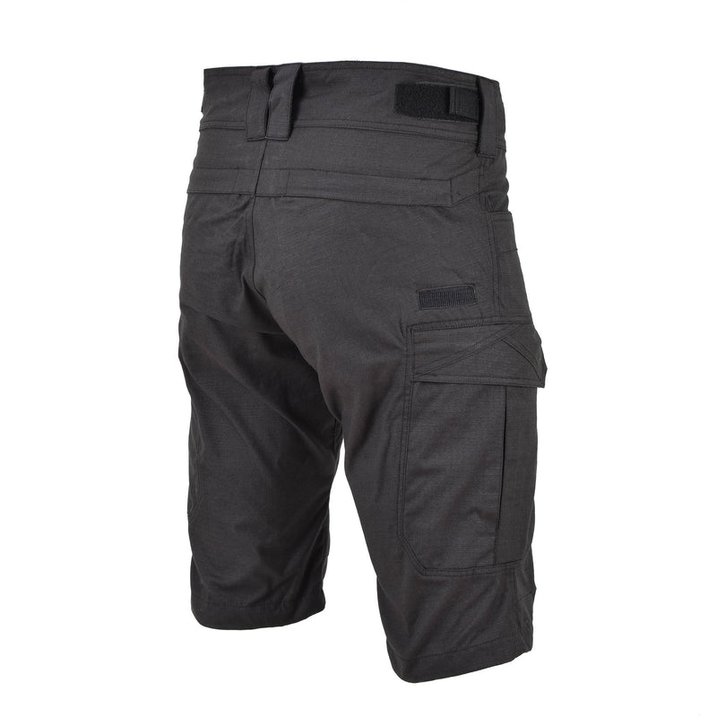 MFH merk militaire stijl shorts Bermuda zwart stevige katoenen ripstop uniform nieuw