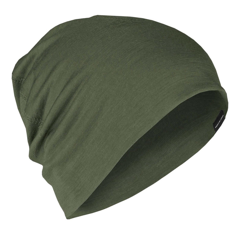 A.Blochl Merino Wool Beanie Sports Hiking Headwar Breathable Watch Cap Olive