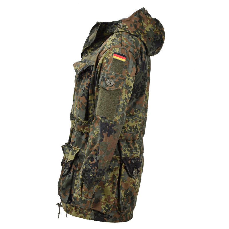 Leo Kohler Militaire KSK Smock Tactical Jacket Hooded Field Army Flecktarn Camo