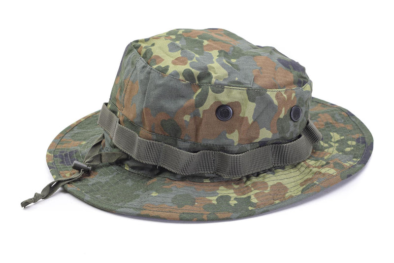 Mil-Tec merk militaire stijl ripstop boonie hat lichtgewicht flecktarn leger cap