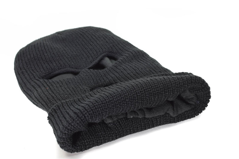 Merk mil-tec balaclava 3 holes thinsule ™ zwart gezicht masker tactische uitrusting winter