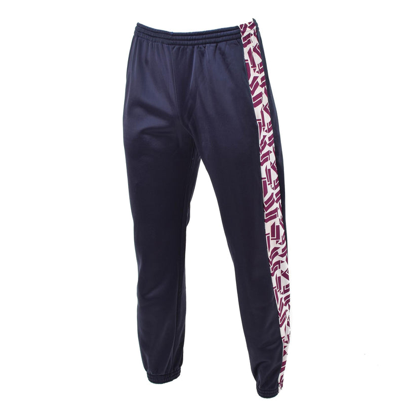 Originele Franse militaire school sport 90s broek retro wandel gestreepte trainingsbroek