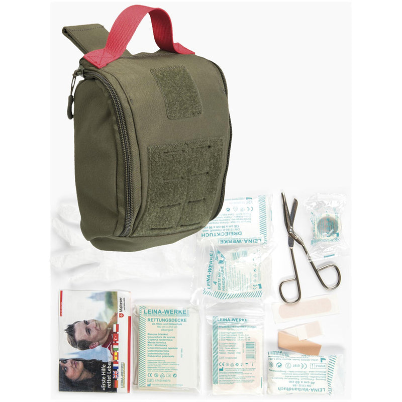 Mil-Tec Tactical First Aid Kit Mol Type Olive Medical Pouch Ifak 25Pieces Zakje