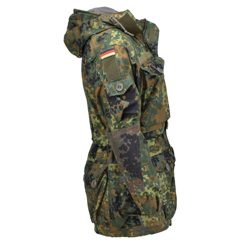 Leo Kohler Militaire ripstop Smock jas Flecktarn Camouflage Tactical Cordura