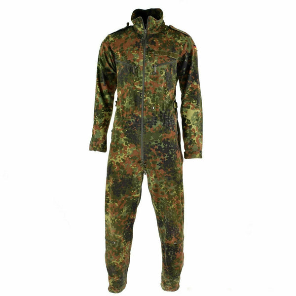 Origineel Duits leger flecktarn camo algemeen pakgevecht tanker coverall jumpsuit