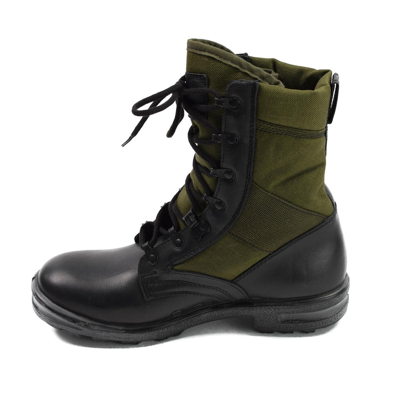 Original Duitsland Army Tropical Boots Baltes Black/Od Green Military Surplus Nieuw