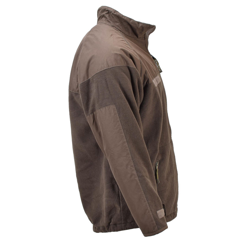 Originele Hongaarse militaire bruine fleece jas Storm Stopper verstelbare manchetten