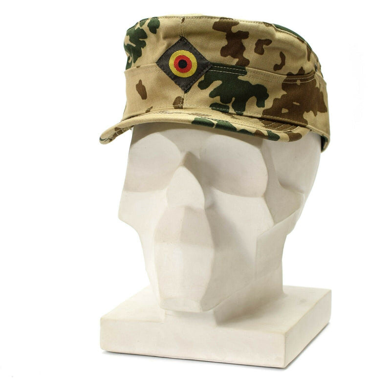 Echte originele Duitse leger tropische cap bw woestijn camouflage militaire hoed nieuw