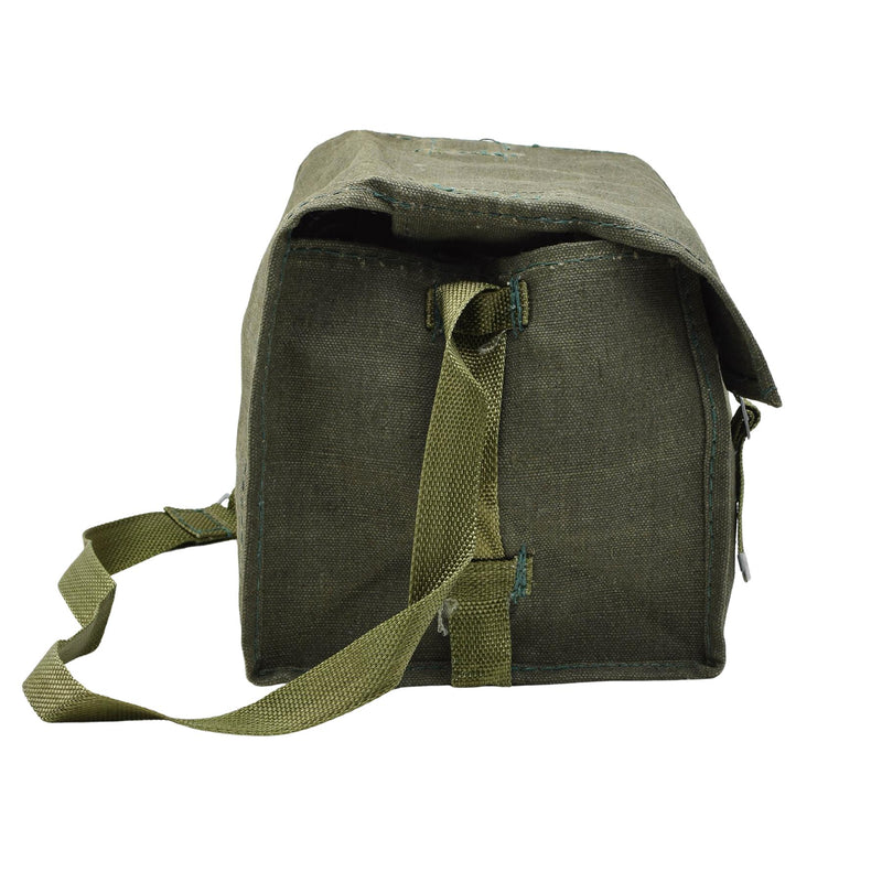 Origineel Pools leger schouder vintage olijfgroen haversack retro broodtas nieuw