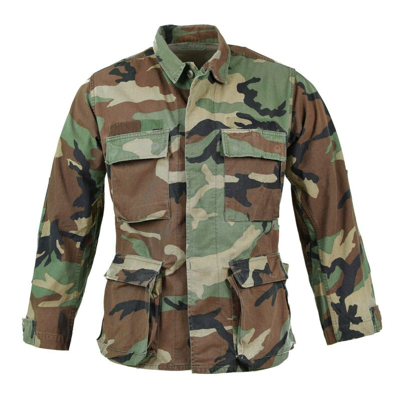 Origineel Amerikaanse militaire jas Ripstop Woodland Camouflage BDU Troops Shirt