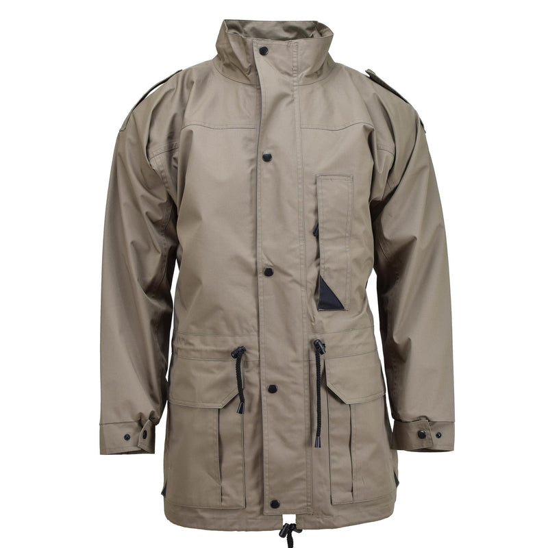 Originele Nederlandse militaire parka met voering Warm Officier Long Khaki Jacket Surplus