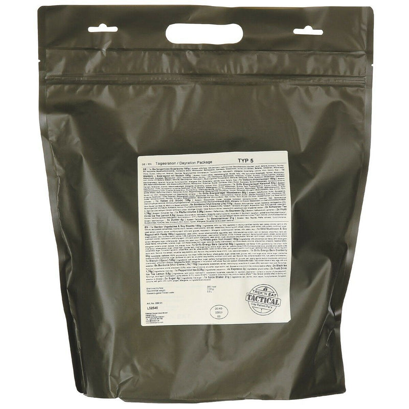 Emergency Army Survival Food Vegetarische maaltijd 24 uur rantsoen militaire prepper mre *(typ5)