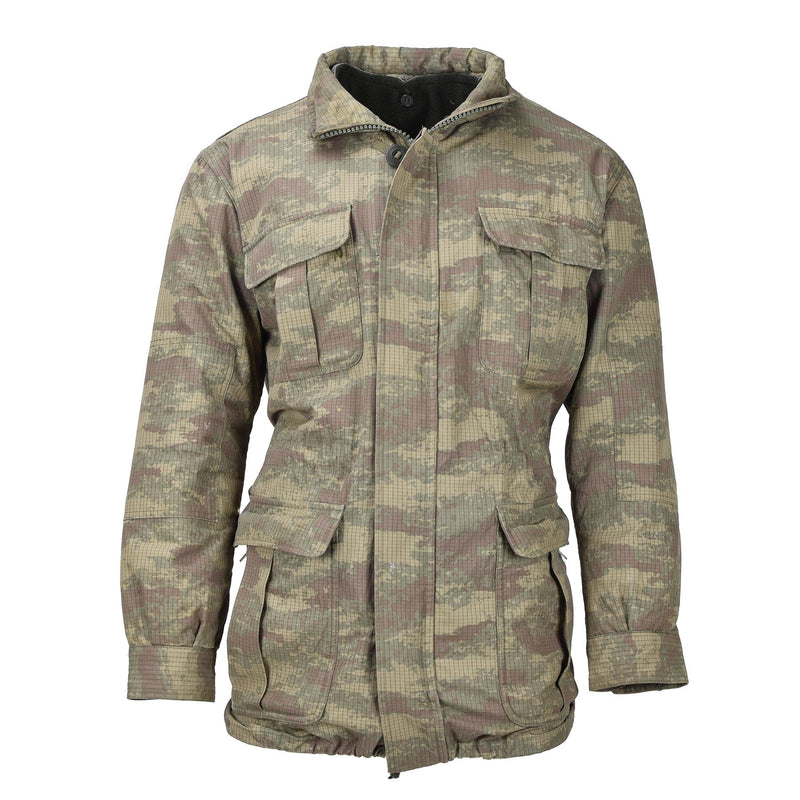 Originele Turkse militaire parachutisten Jacket Parka Camo Ripstop Lined Army