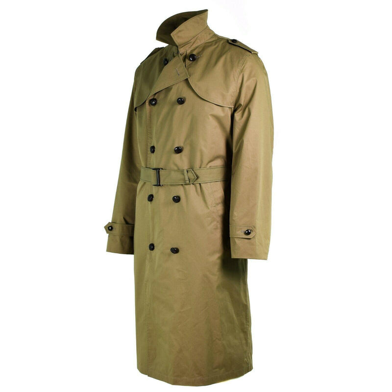 Originele Nederlandse Army Trench Coat Mens Khaki formele officier jas met voering nieuw