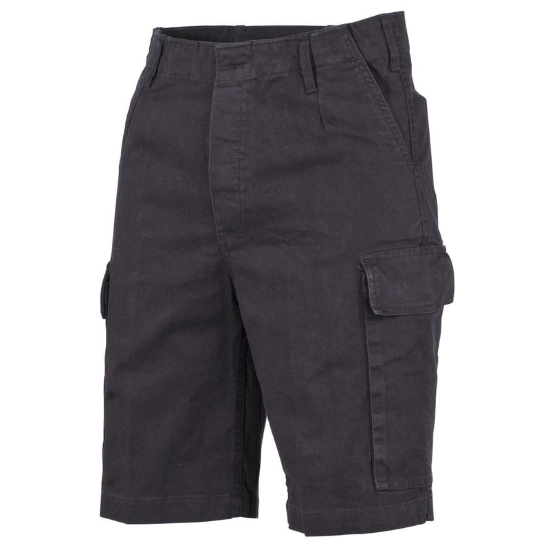 MFH merk Duitse militaire stijl shorts zwarte Bermuda stevige ripstop cotton nieuw