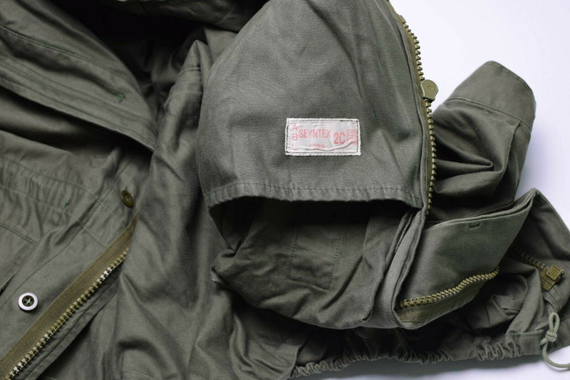 Echte Belgische legerveldjack M64 Militaire katoen waterdichte Parka Olive OD