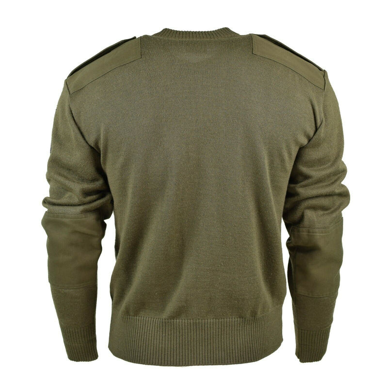 Origineel Oostenrijkse leger pullover jumper commando olijf od wollen trui nieuw