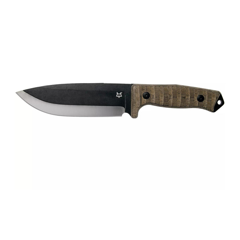 Fox Knives Bushman Fixed Blade Knife D2 Steel Survival Combat Micarta Handgreep