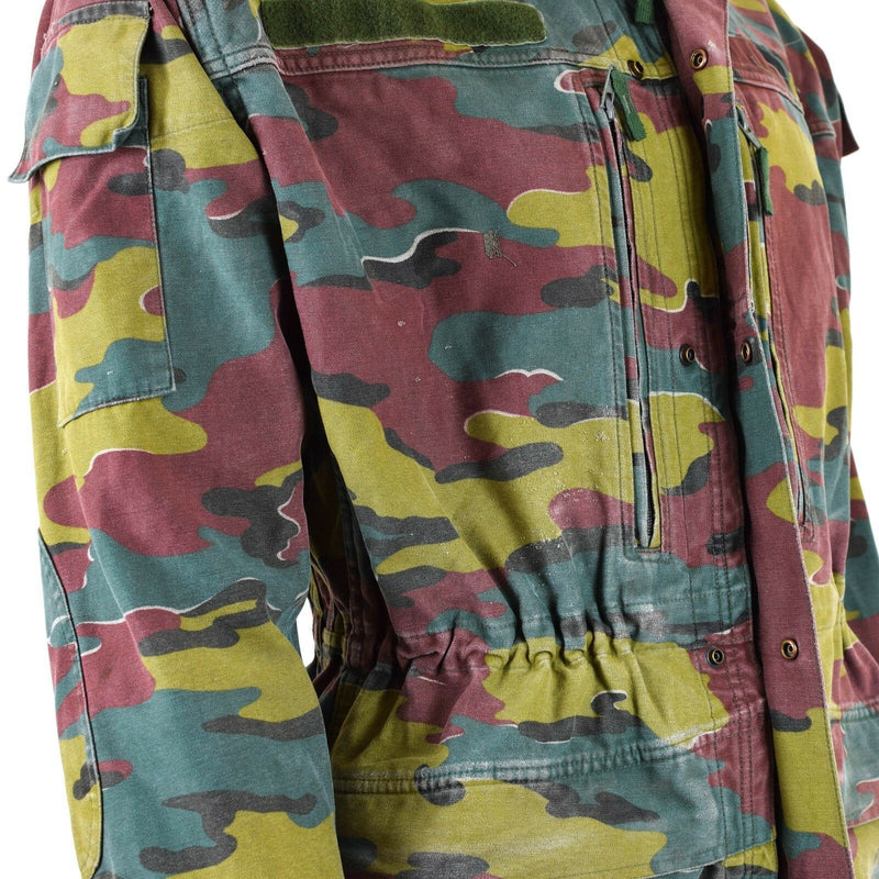 Origineel Belgisch leger Militaire gevechten M90 Field Jacket Parka Jigsaw Camo Surplus