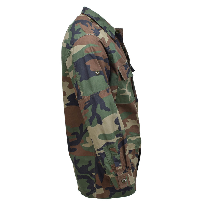 Echt Turkse BDU Combat Jacket Duurzaam Ripstop Woodland Camo Militair probleem