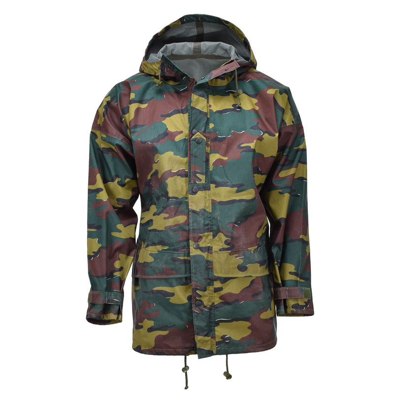 Originele Belgische militaire waterdichte jas Jigsaw camouflage seyntex regenjas