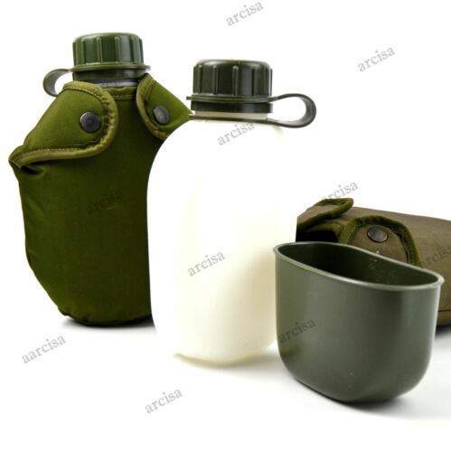 Origineel leger drink fles m48 Noorse waterfles militaire kantine Noorwegen