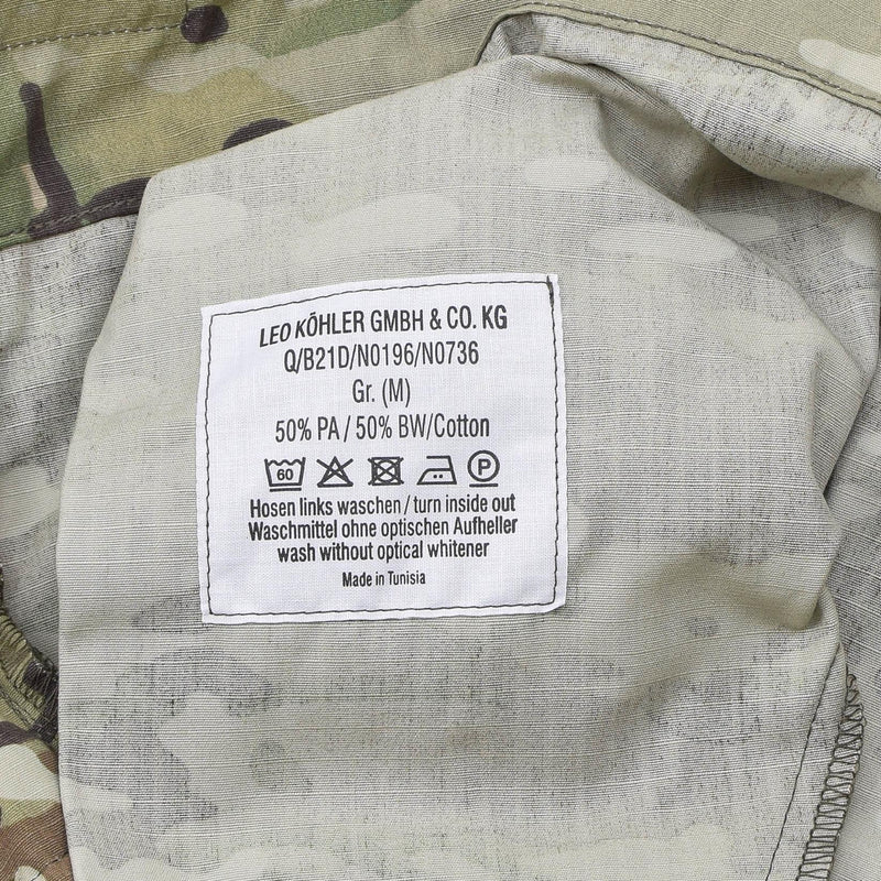 Leo Kohler Cargo Pants versterkte ripstop Acu Duty Trousers MTP Camouflage