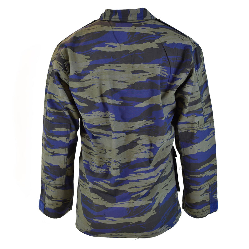 Echte Griekse militaire luchtmachtjack Lizard camouflage shirt vermoeidheid bdu nieuw